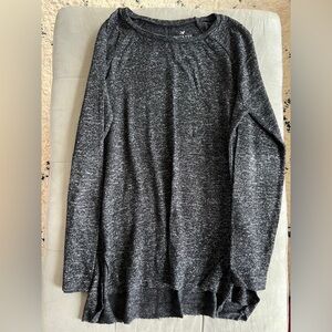 American Eagle Outfitters Black/Gray Tunic Top